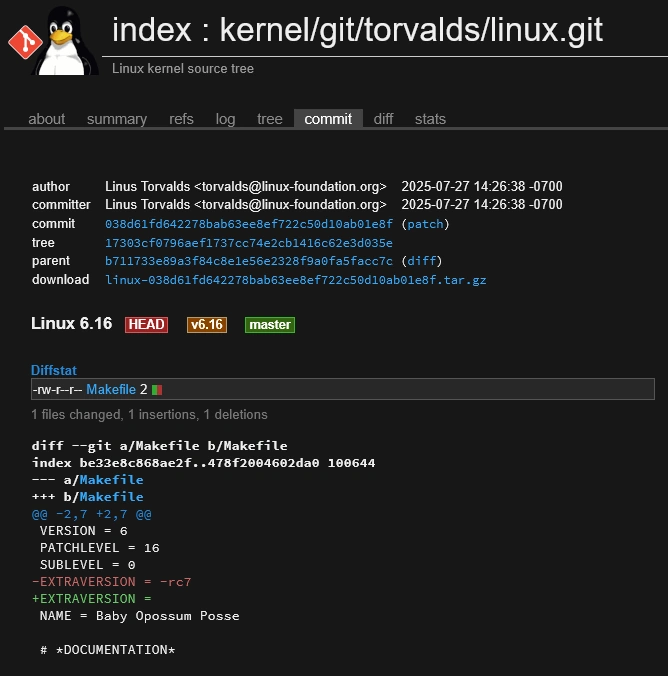 Linux 6.16