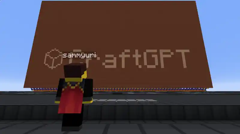 CraftGPT, il ChatGPT costruito in Minecraft con 439 milioni di blocchi