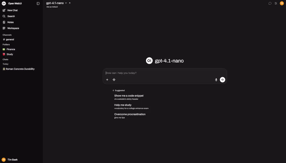 openwebui e Ollama