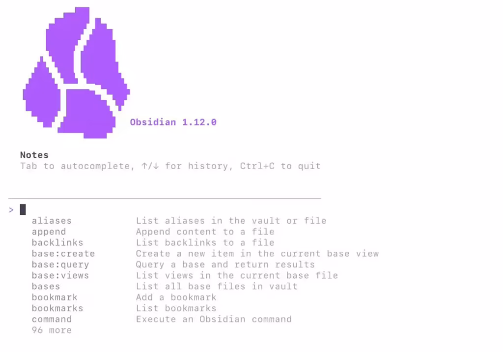 Obsidian CLI