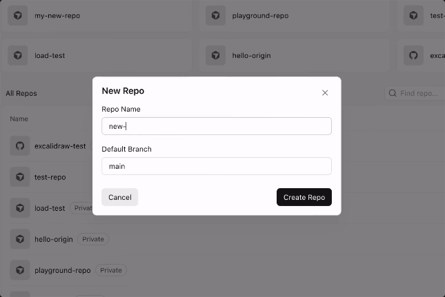Origin Cursor