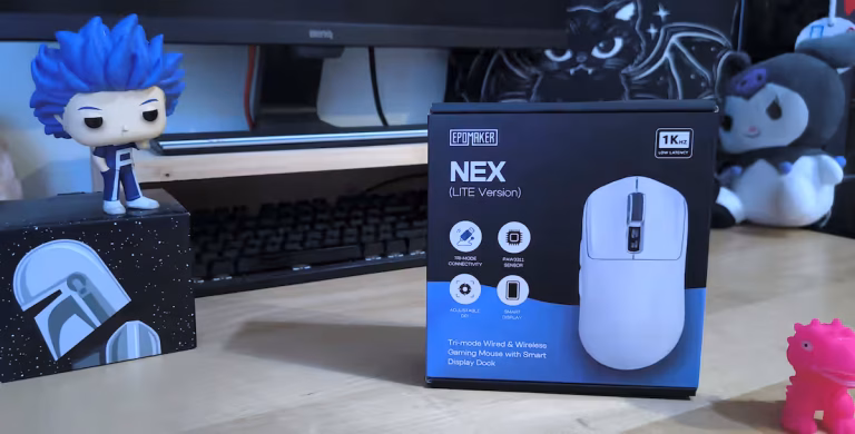 Epomaker Nex Lite, un mouse ergonomico con dock e display Epomaker Nex Lite mouse